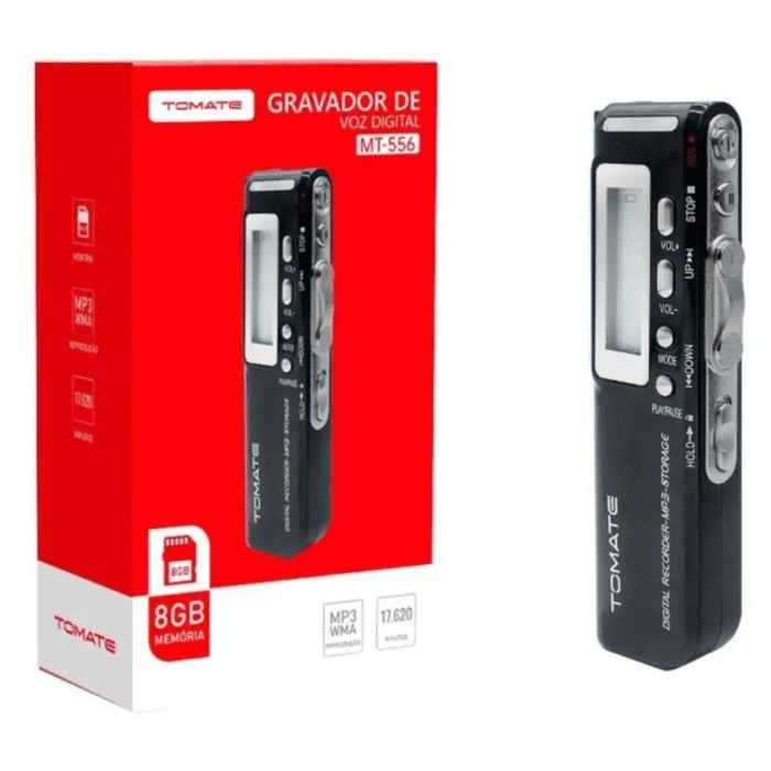 GRAVADOR DE VOZ DIGITAL TOMATE MT-556 8G