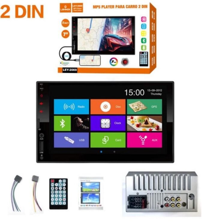 Central Multimídia Mp5 Universal Tela 7' Polegadas Touch - LEY-2070