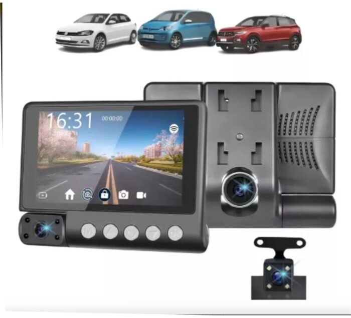 Camera Veicular De Carro Com 2 Lentes Interna E Externa Uber