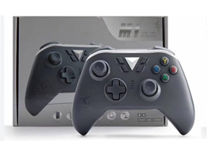 Controle Manete Joystick sem Fio Wireless M1 2.4G para Xbox One X S / Ps3 / PC Gamer + 2 grips analógicos
