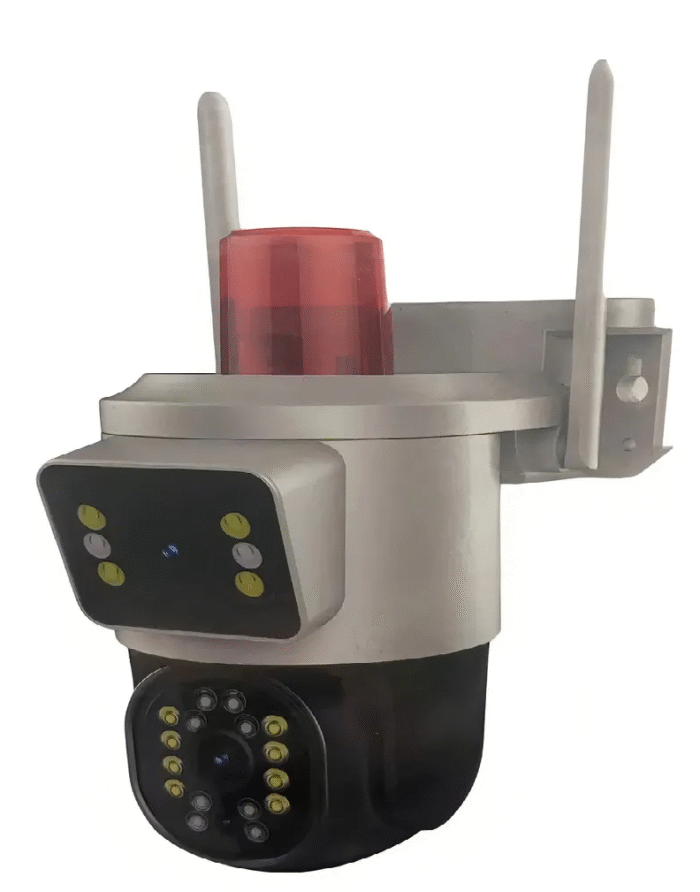 Câmera Externa Lente Dupla Teladupla Wifi Com Alarme Scb21