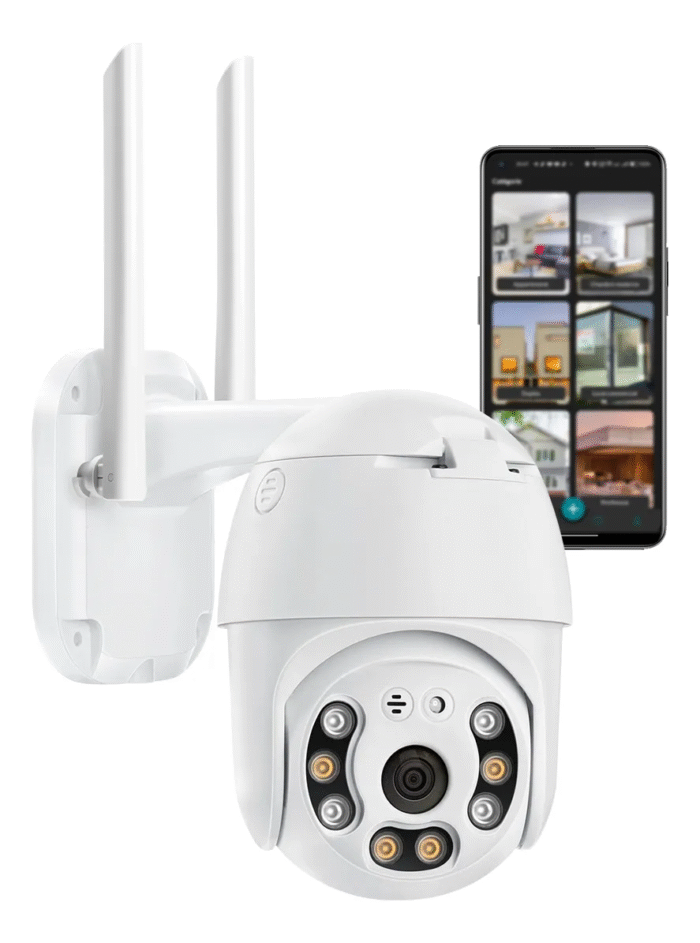 Camera De Segurança Smart IPC360 Com Comando Pelo Celular 360º Wireless IP Wifi a Prova dágua