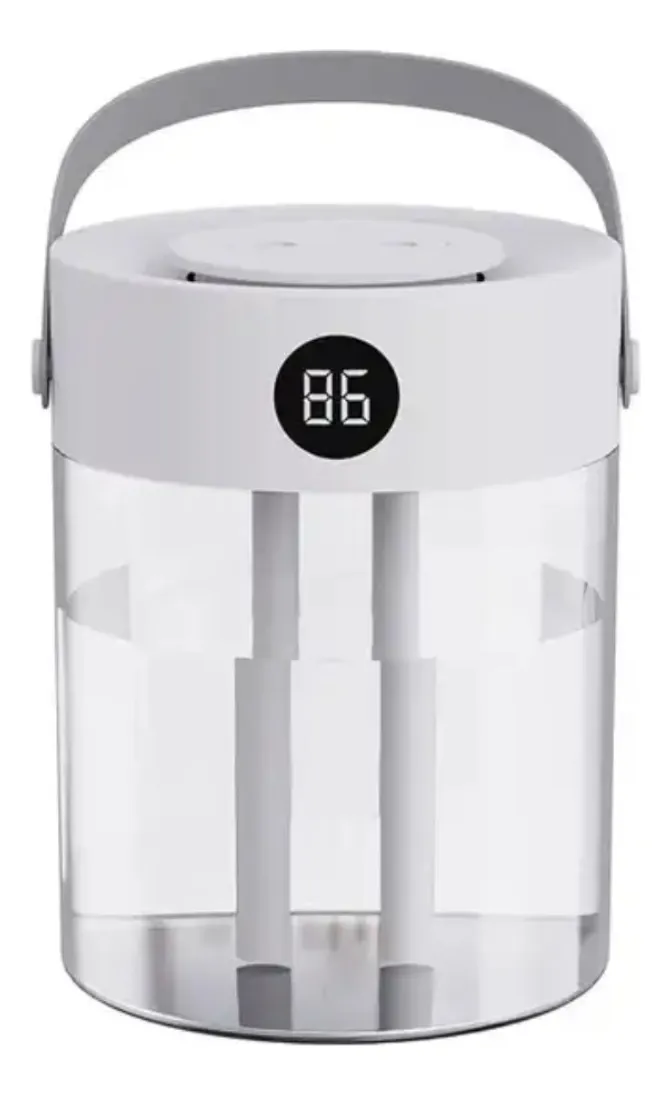Umidificador Difusor Luz Noturna Silencioso Ar 3 Litros Cor Branco
