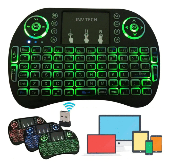 Mini Teclado Keyboard Controle Sem Fio Para Smart Tv Tv Box Pc