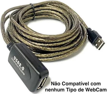 Cabo Extensor 3.0 Usb Macho X Fêmea Blindado 5 Metros