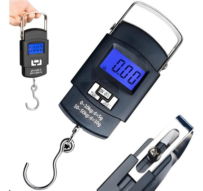 Balança Digital Portátil De Mão Bolsa Mala Peixe Até 50kg Haixia