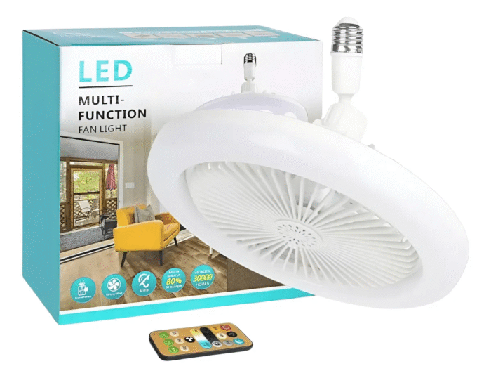 Luz Led Com Ventilador Para Teto Com Controle Remoto 30w