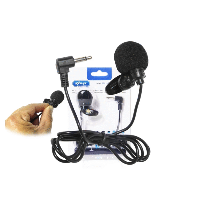 Microfone Lapela Gravação Video