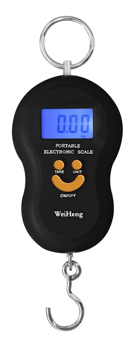 Balança Portátil Digital Mala Pescaria Bolsa 50kg