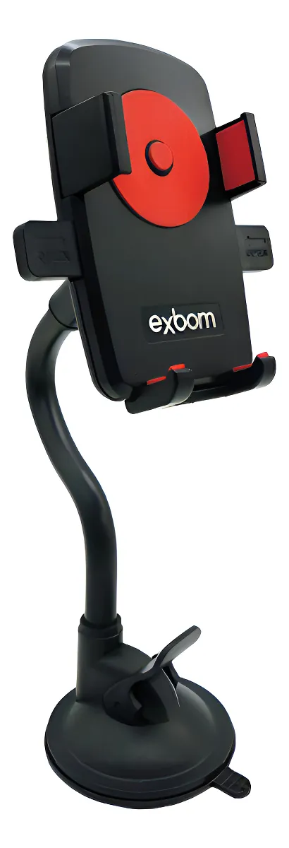 Suporte de Celular Gps para Carro com Ventosa Exbom Sp-t24 Preto