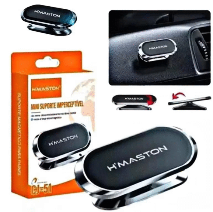 Suporte Magnético de Celular para Carro Painel Universal H’Maston CJ-51- GPS - Original Rotação 360°