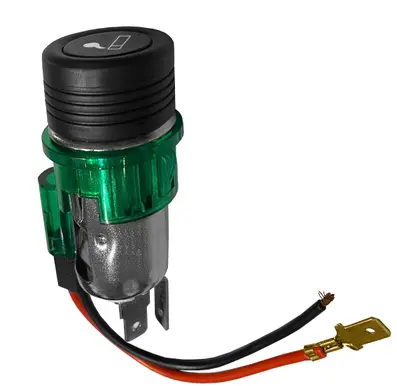 Acendedor Cigarro Isqueiro Gps Celular Carregador 12v Verde