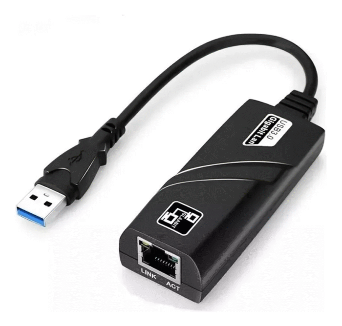 Adaptador Ethernet Usb 3.0 Rede Gigabit Rj45 10/100/1000cabo