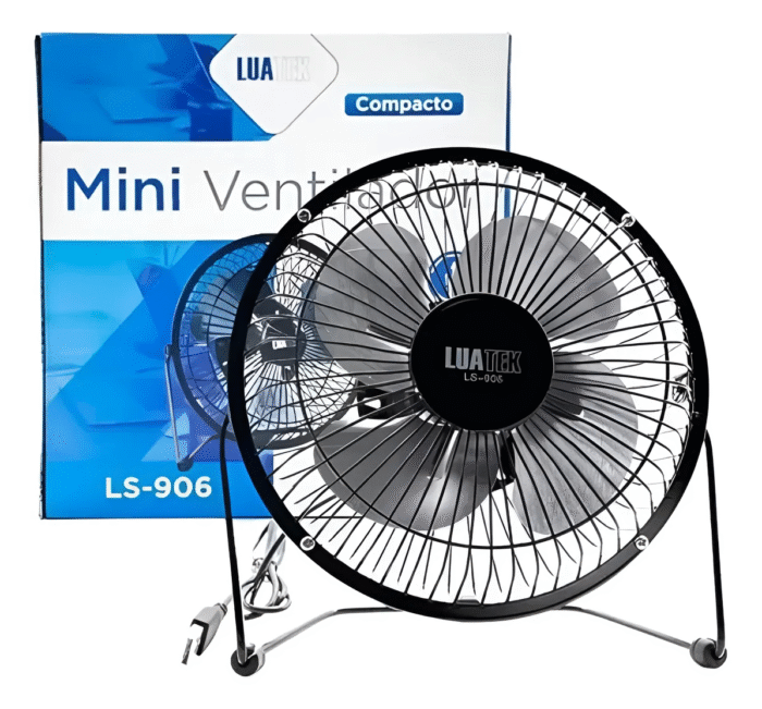 Ventilador Usb De Mesa Luatek Ls-906 Preto