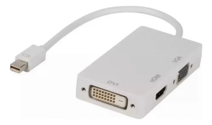 Cabo Adaptador Mini Displayport Hdmi, Vga E Dvi 3 Em 1