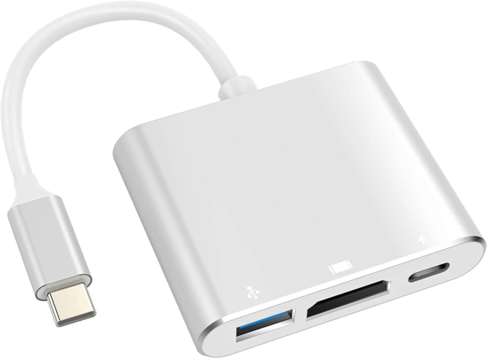 Adaptador USB-C para HDMI 4K, USB 3.0