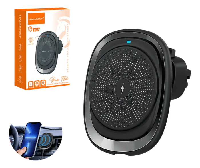 Carregador De Celular Magnetico Indução Yd-17 Para Carro Cor Preto