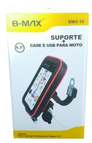 Case Impermeável Suporte Guidão De Bicicleta Moto Celular