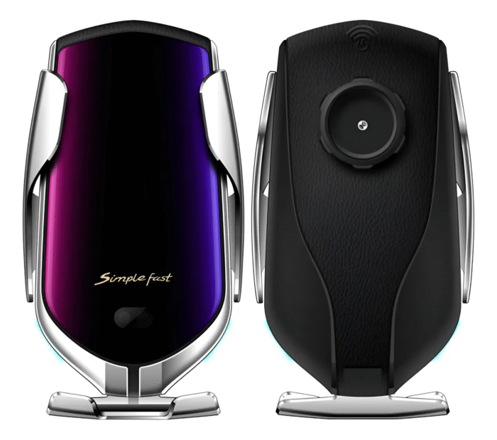 Suporte Veicular R1 E Carregador Sem Fio Sensor Automático