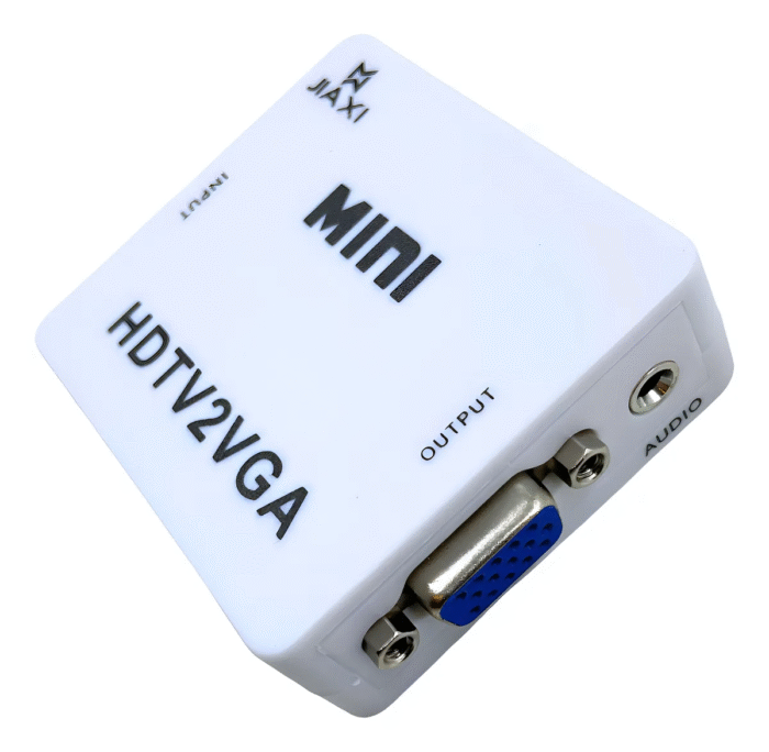 Mini Adaptador Conversor De Hdmi Para Hdtv Vga Com Áudio