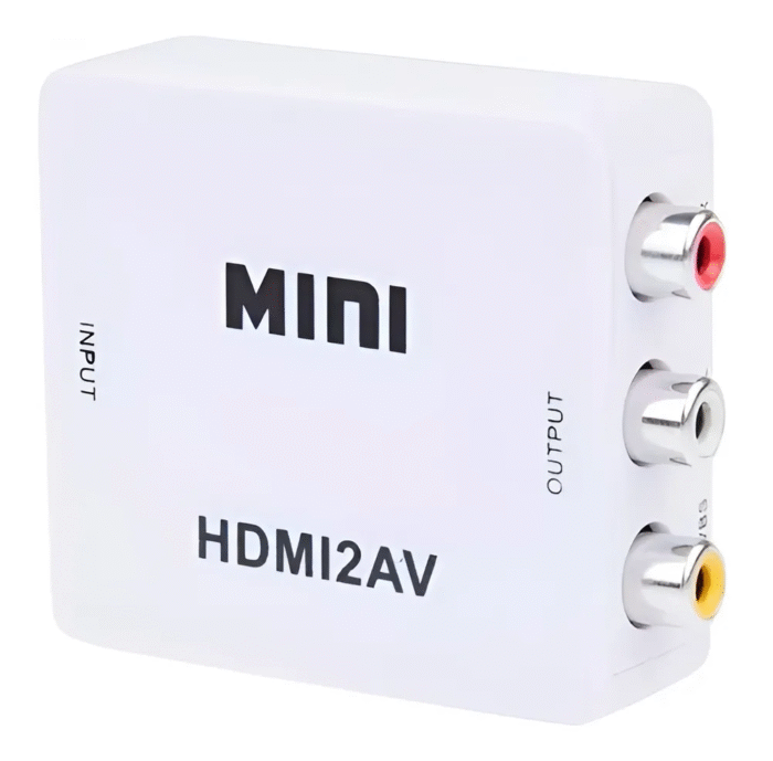 Mini Conversor Hdmi2av 1080p Áudio Vídeo Hdmi 2av P/ Rca