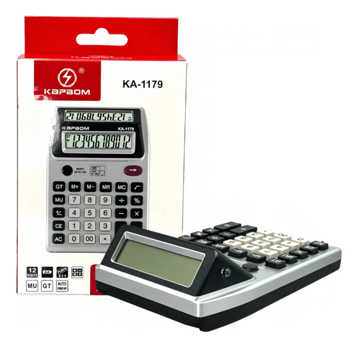 Calculadora Duas Telas Lcd Kapbom Ka-1179 Cor Preto