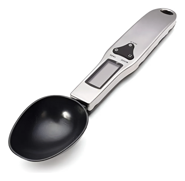 B-Max BM-A10 Balança Colher Eletrônica Digital Led Medidor 500g Inox Cor Prateado e Preto