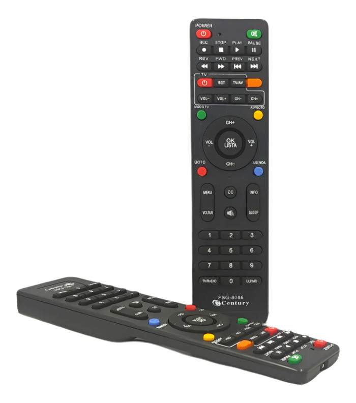 Controle Remoto Funcional Midia Box Century Fbg-8086 Recep
