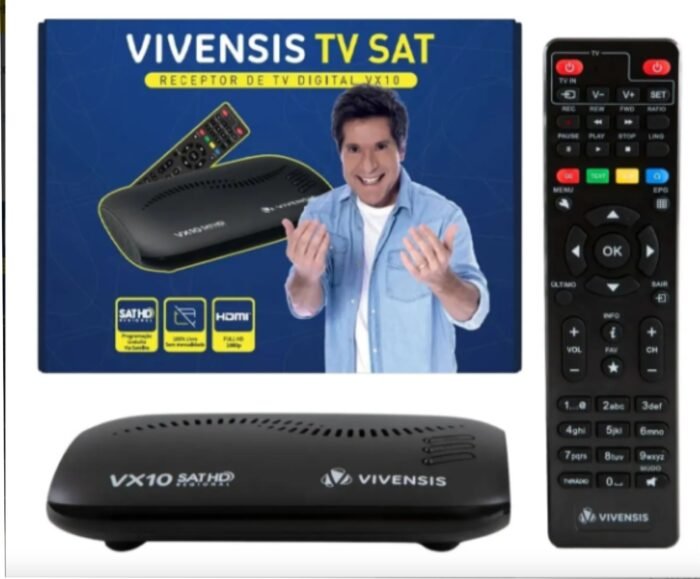 Vivensis Vx10 Receptor Multimidia Digital Cor Preto 110-220v