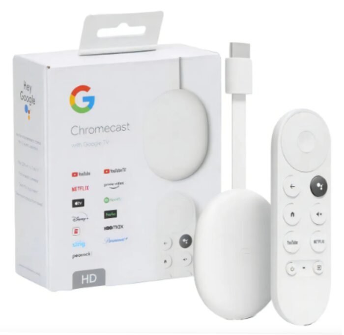Chromecast With Google Tv 4k Hd Hdr Netflix Youtube Disney Neve De Voz