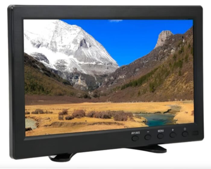 Monitor LCD 10.1" Colorido HDMI VGA USB Controle Remoto Preto