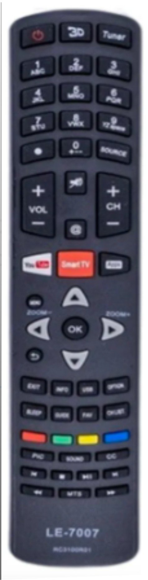 Controle Remoto TV Philco Smart
