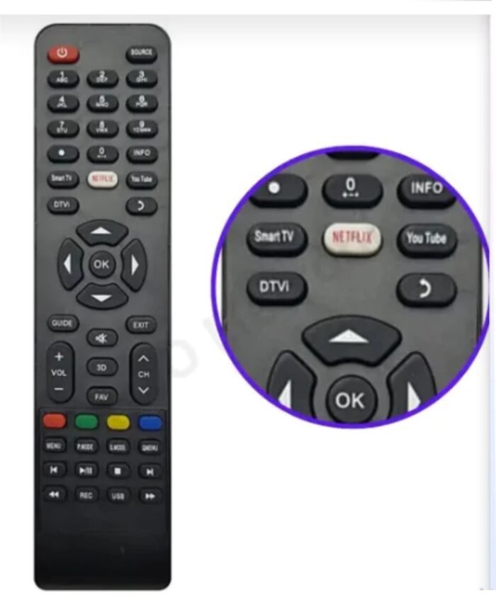Controle Remoto Tv Philco Smart