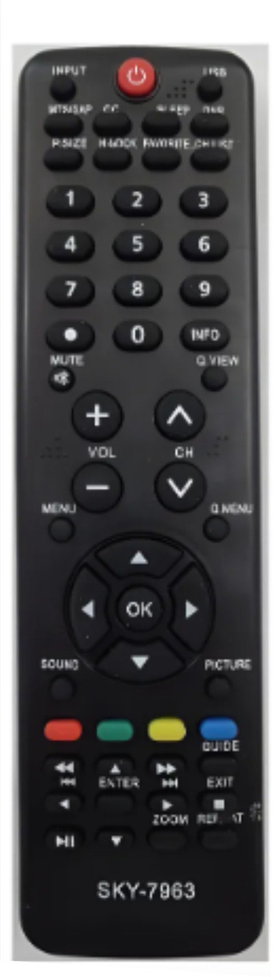 Controle Remoto Tv Buster Lcd