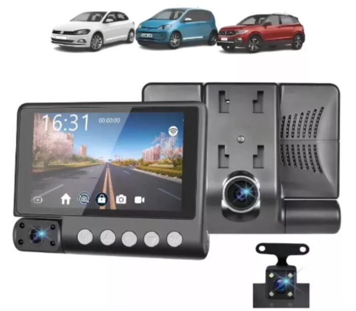 Câmera veicular com 3 câmeras (ALTOMEX AR-03) Black box | REVIEW