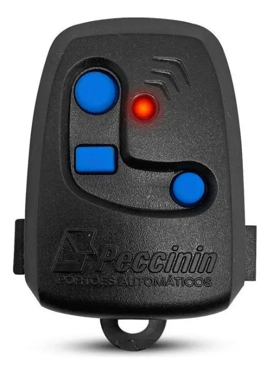 Controle Remoto Portão Peccinin TX 3C 3 Botões 433,92Mhz