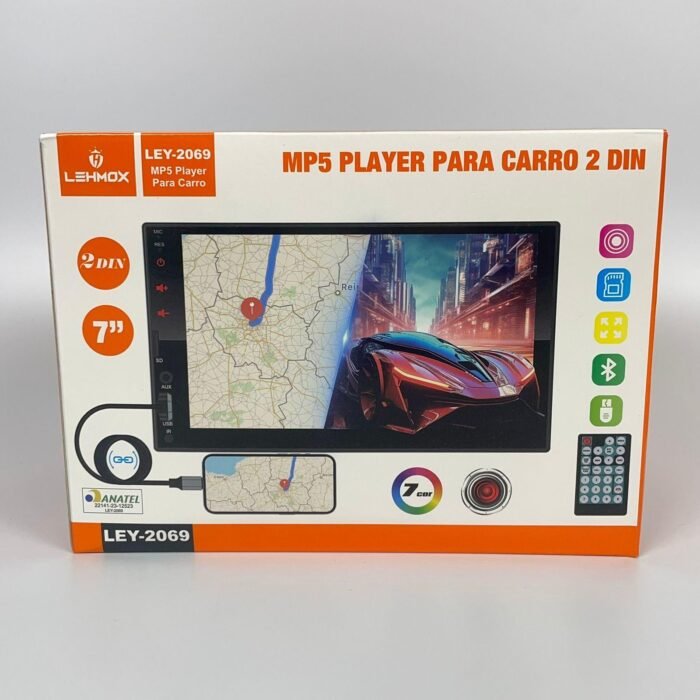 Central Multimídia Mp5 Universal Tela 7' Polegadas Touch - LEY-2070 - Imagem 2