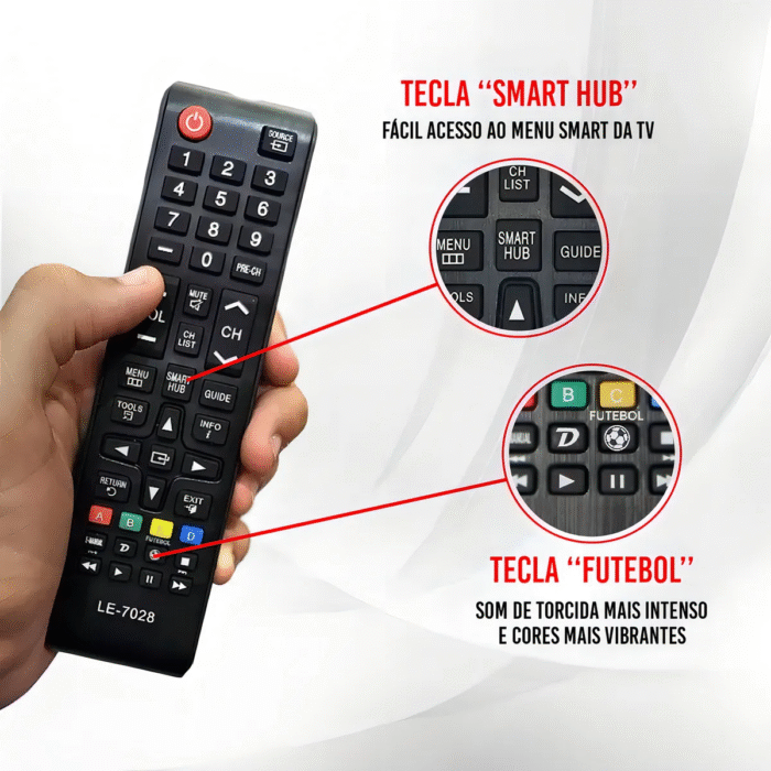 Controle Remoto para tv Samsung Smart - Imagem 3