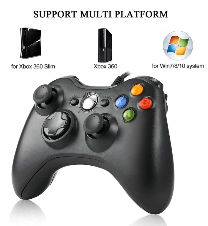 Controle Com Fio Para Xbox 360 Slim / Fat E Pc Joystick - Imagem 2