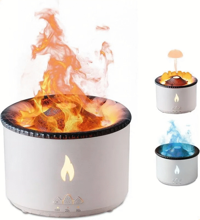 Umidificador De Vulcão Atualizado, Difusor De Chama Atualiza - Imagem 3
