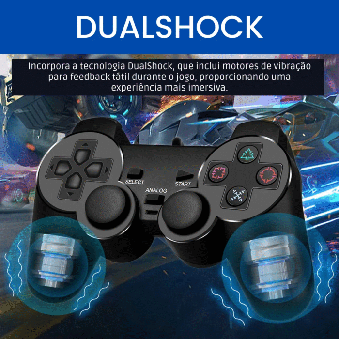 Controle Para Ps2 Joystick Sem Fio Analógico - Imagem 4
