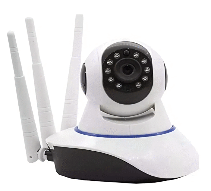 Camera Ip 3 Antenas Wireless 3ª Geração Wifi  p2p HD Onvif