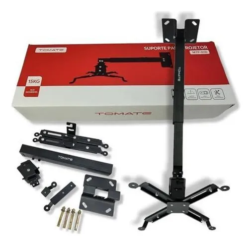 Suporte Projetor Teto Universal Tomate Mtp-02d Preto