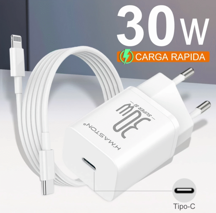 Carregador h'maston 30w usbc ios y08-2