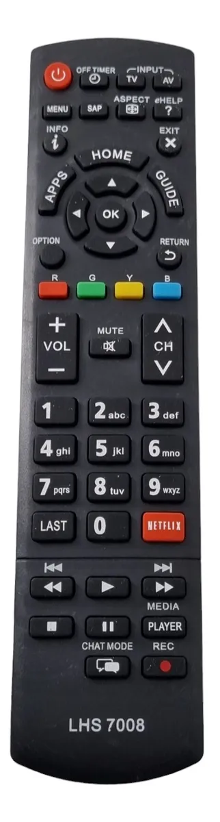 Controle Remoto Para Televisao Panasonic Smart