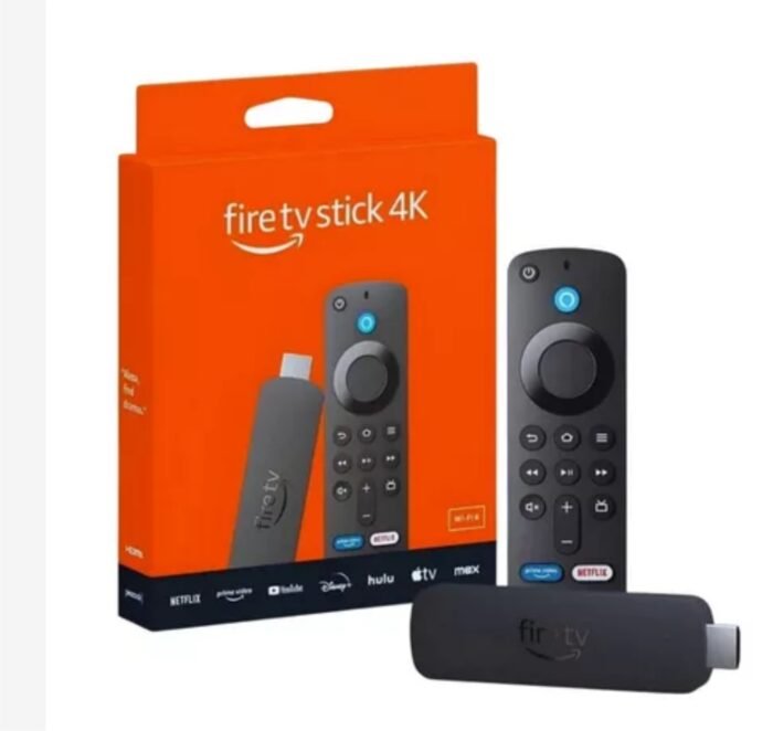 Amazon Fire TV Stick 4K Wi-fi 6 Alexa Comando de Voz Original Com Dolby Vision/Atmos