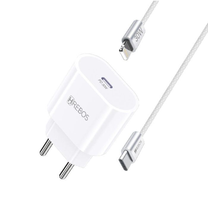 FONTE HREBOS PREMIUM 30W AURON CHARGE CRG-364CI USBC IOS