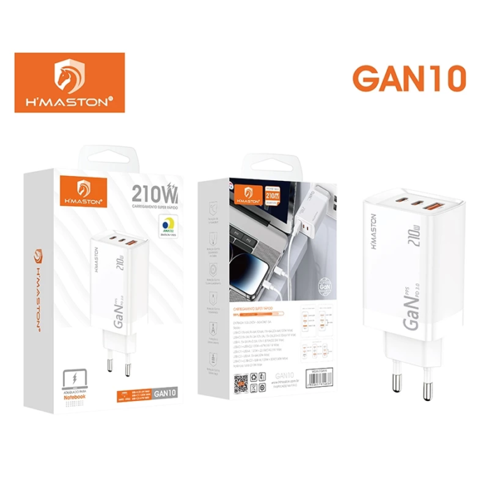 Carregador H'maston 210w GAN10