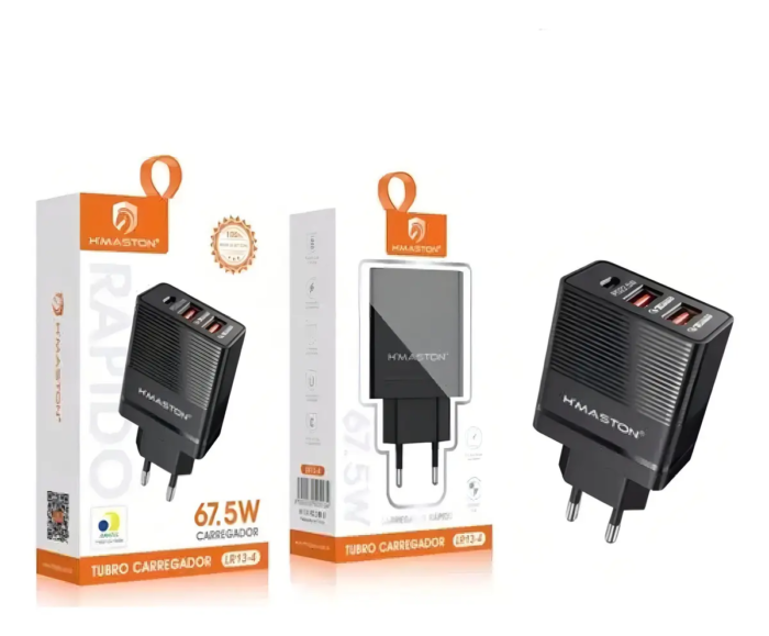 Carregador Fonte Turbo 67.5w C/ 3 Entradas H'maston - Lr13-4