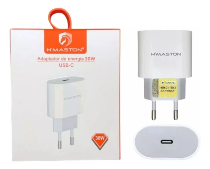 Carregador Fonte Turbo 30w Usb-c Para iPhone Samsung Cb-16